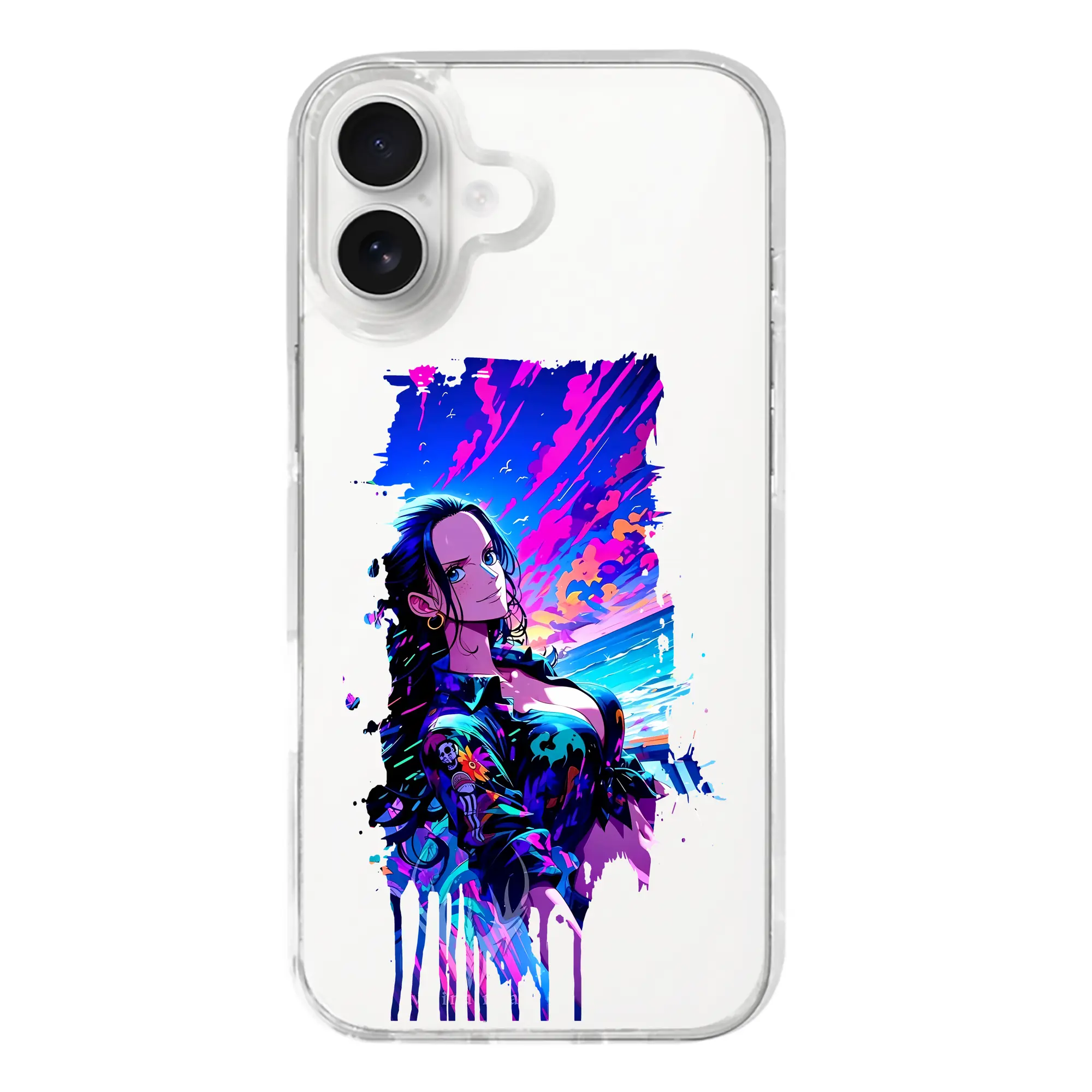 ワンピース グッズ ニコ・ロビン - iPhone 17シリーズ 透明スマホケース – 薄型・耐衝撃・精密フィット保護カバー